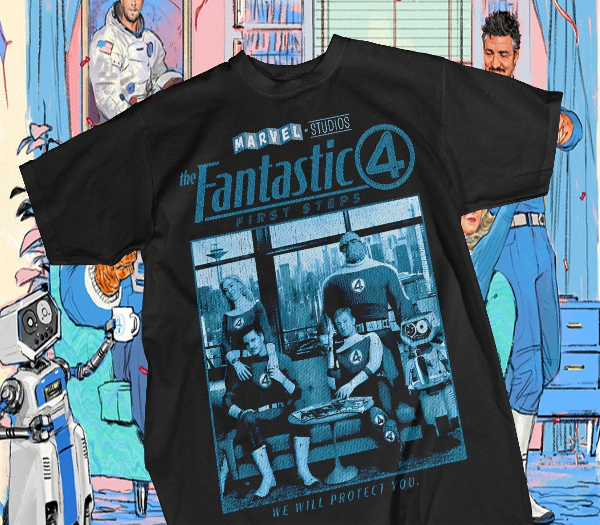 Camiseta Los 4 Fantásticos Edición Clásica