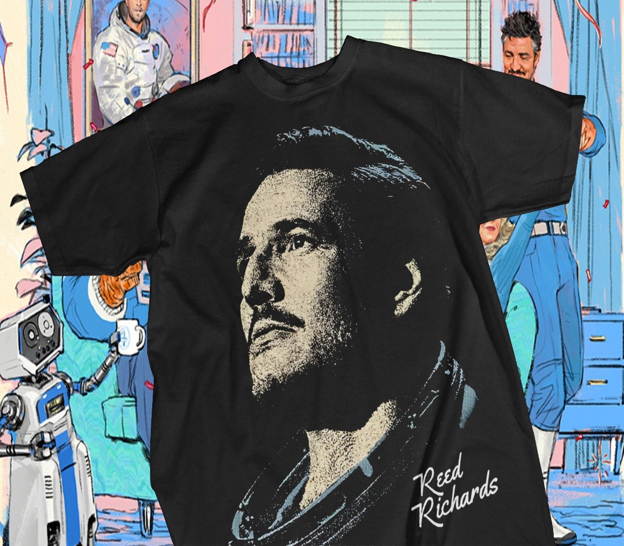 Camiseta Los 4 Fantásticos Universo Heroico