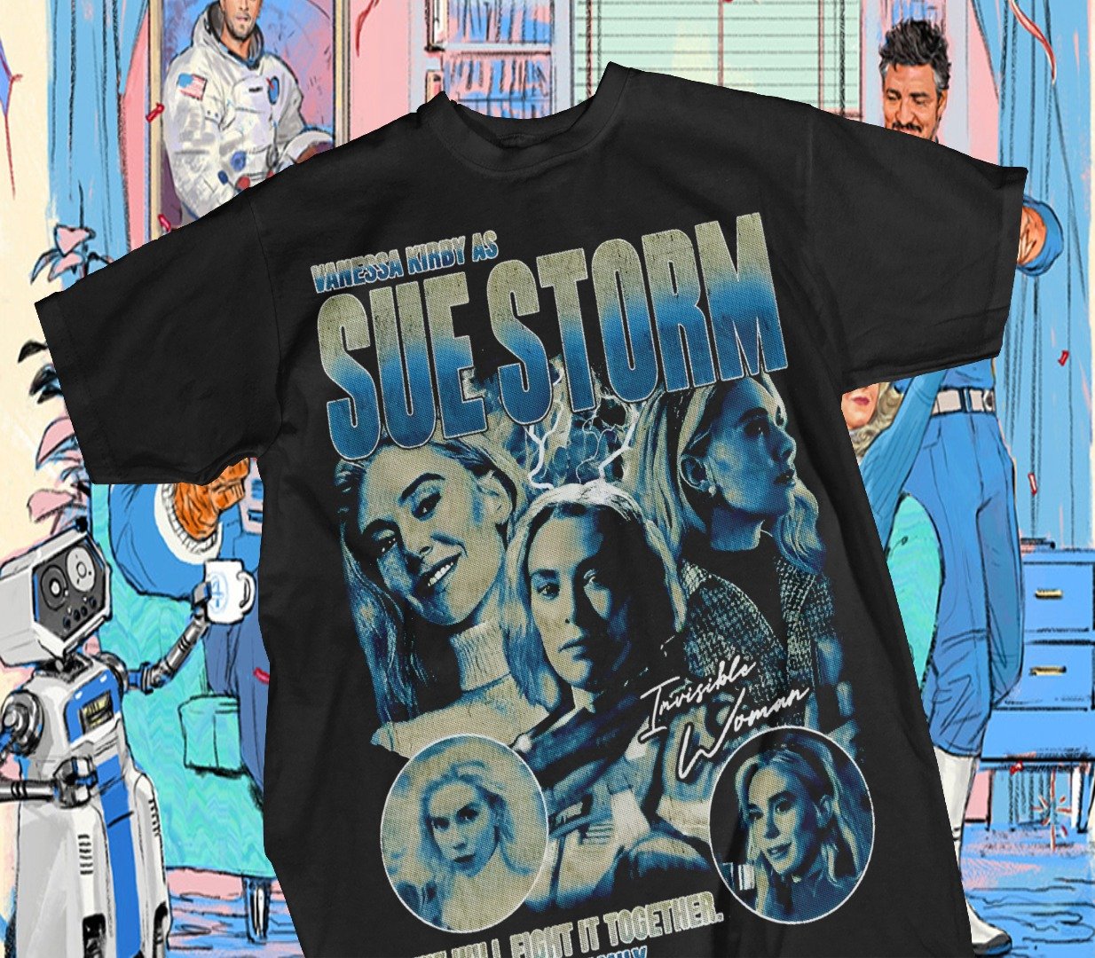 Camiseta Los 4 Fantásticos Colección Heroica