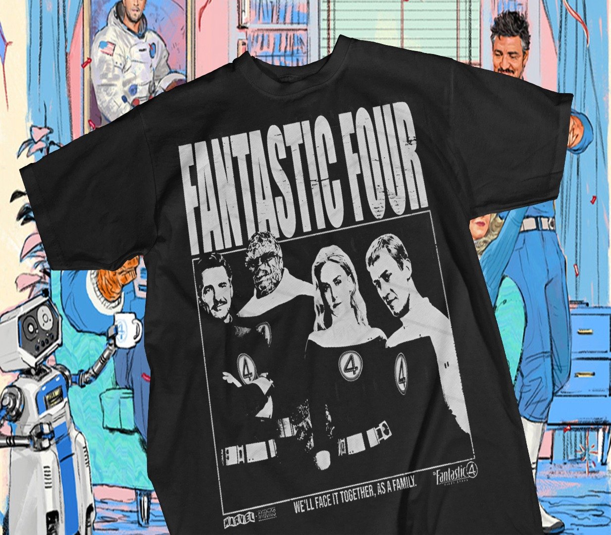 Camiseta Los 4 Fantásticos Edición Fan