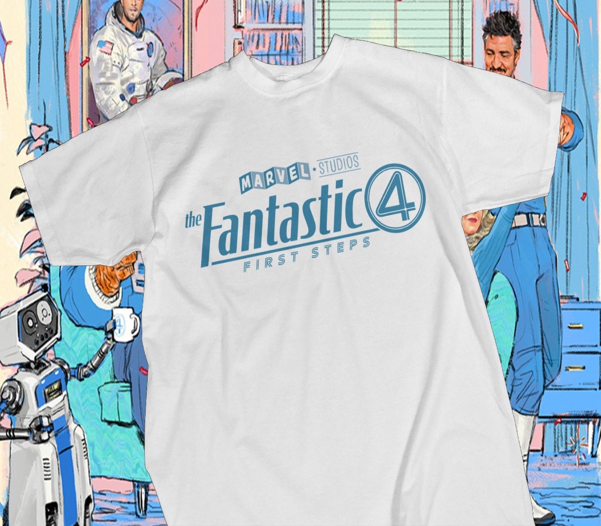 Camiseta Los 4 Fantásticos Inspiración Marvel