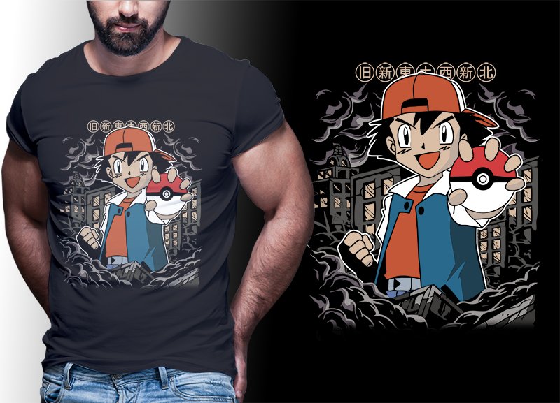 Camiseta Pokémon Diseño Único