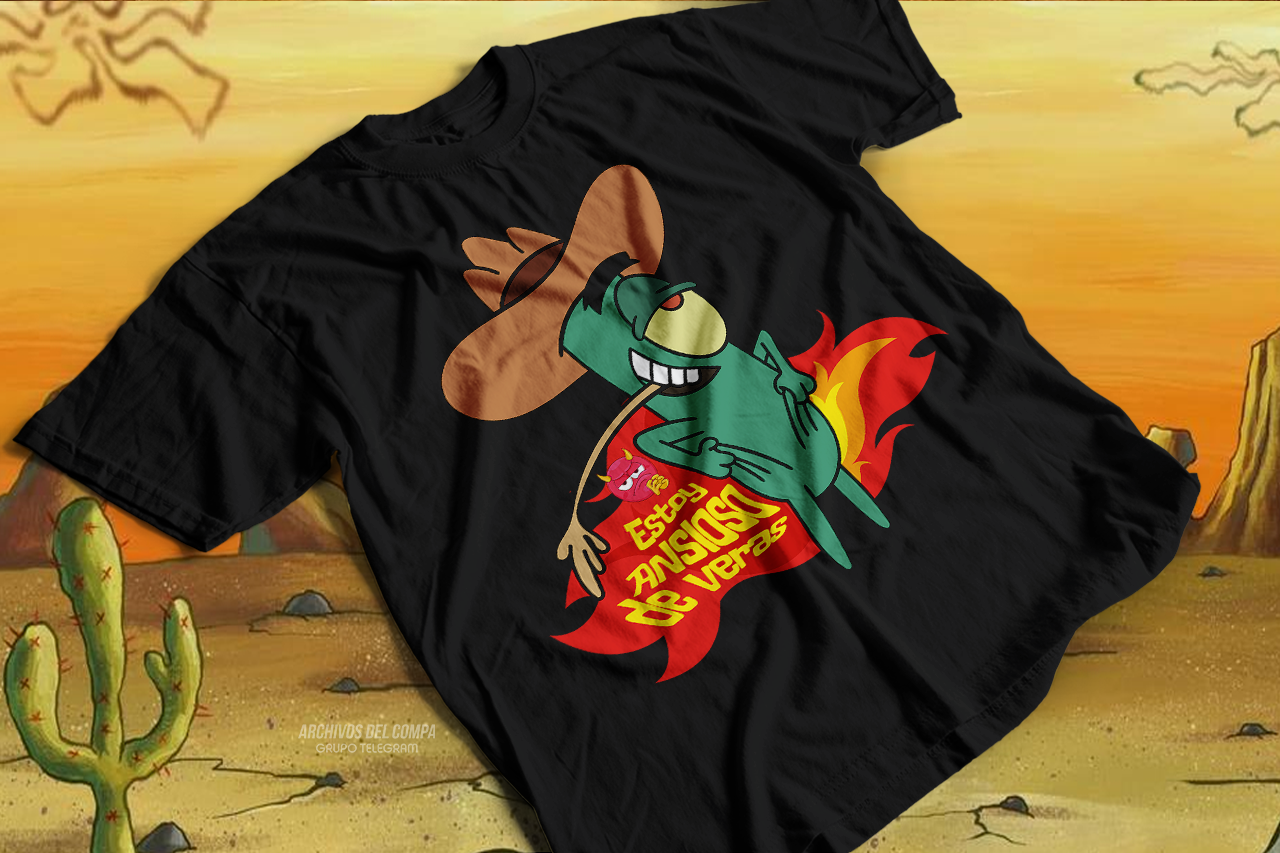 Camiseta Bob Esponja Diseño Exclusivo Plus