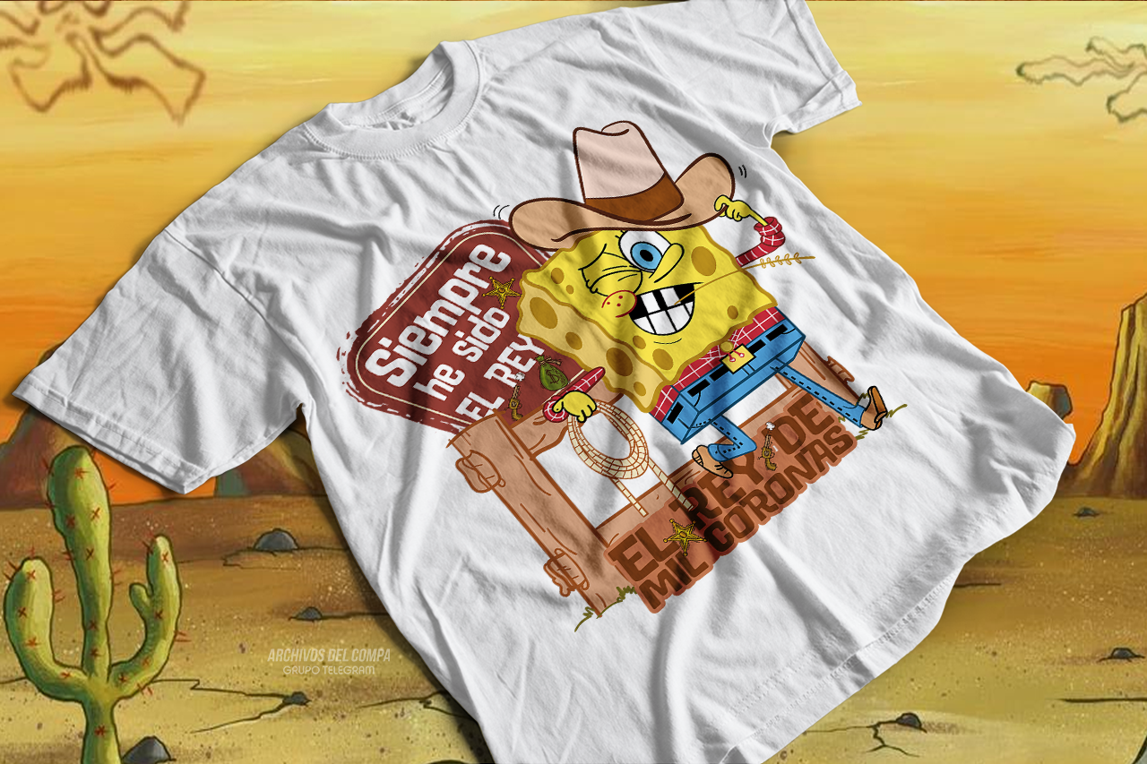 Camiseta Bob Esponja Diseño Exclusivo