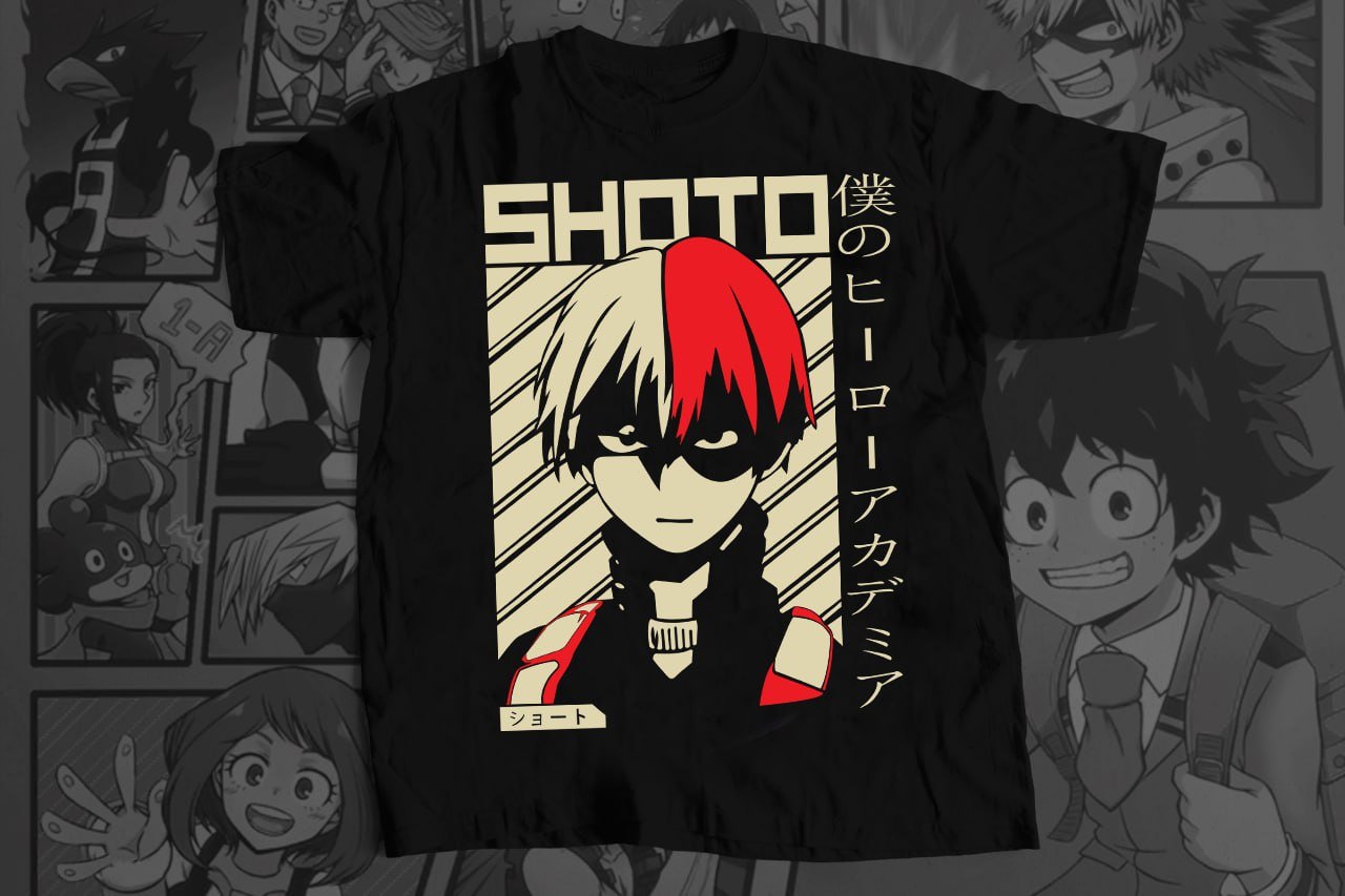 Camiseta Anime Arte Ilustrado